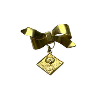 Cub Scouts BSA Bow Lapel Pin Unisex BSA Pin Gold